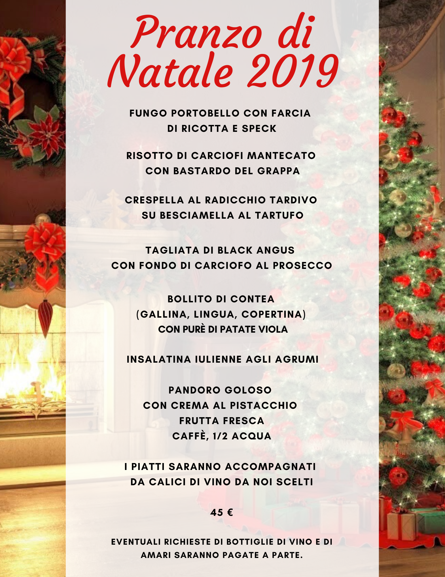 Foto Menu Di Natale.Menu Di Carne Natale 2019 Ristorante S Aligusta Padova