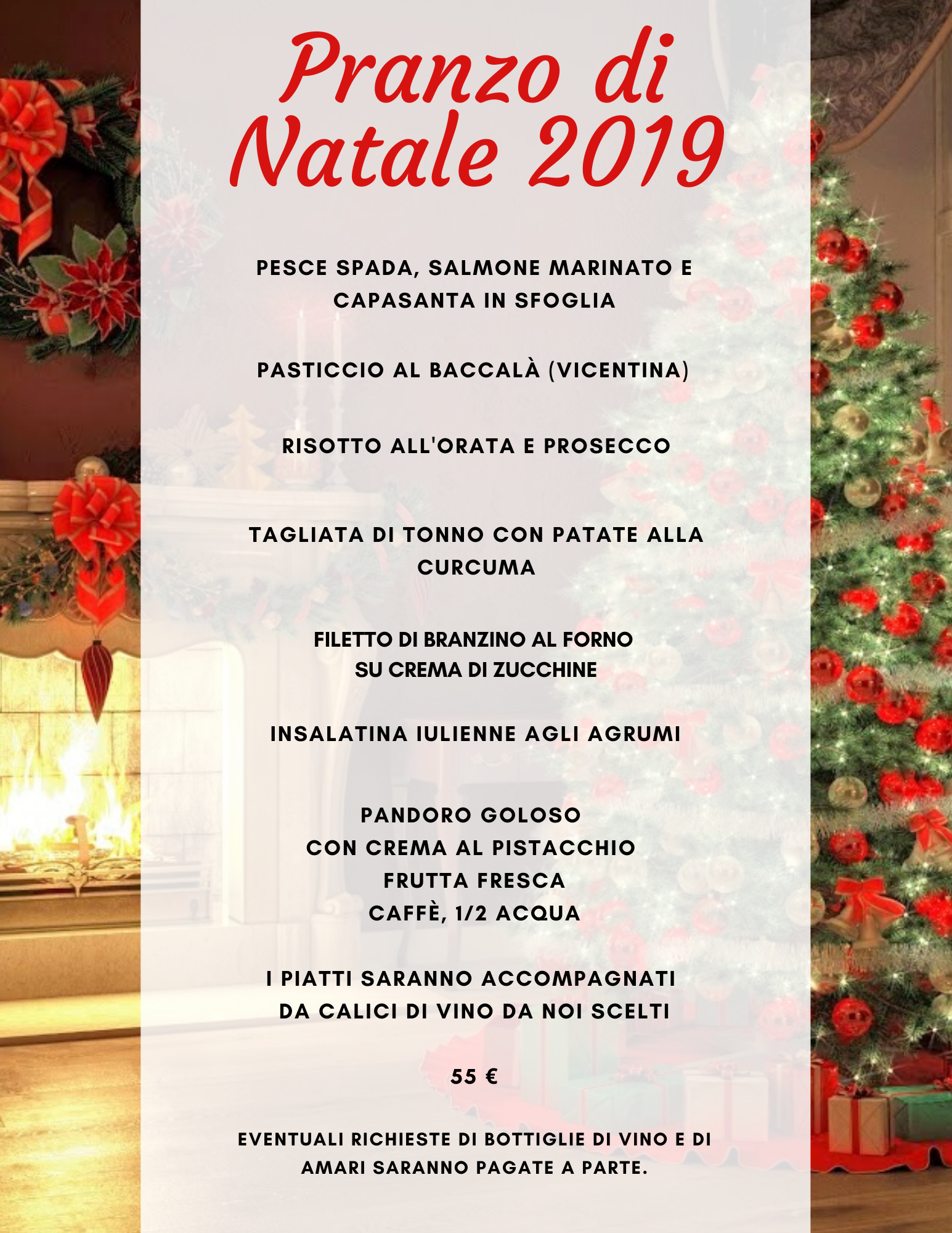 pranzo Natale 2019 menu di pesce